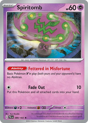 Spiritomb - Paldea Evolved Pokemon Card of the Day 